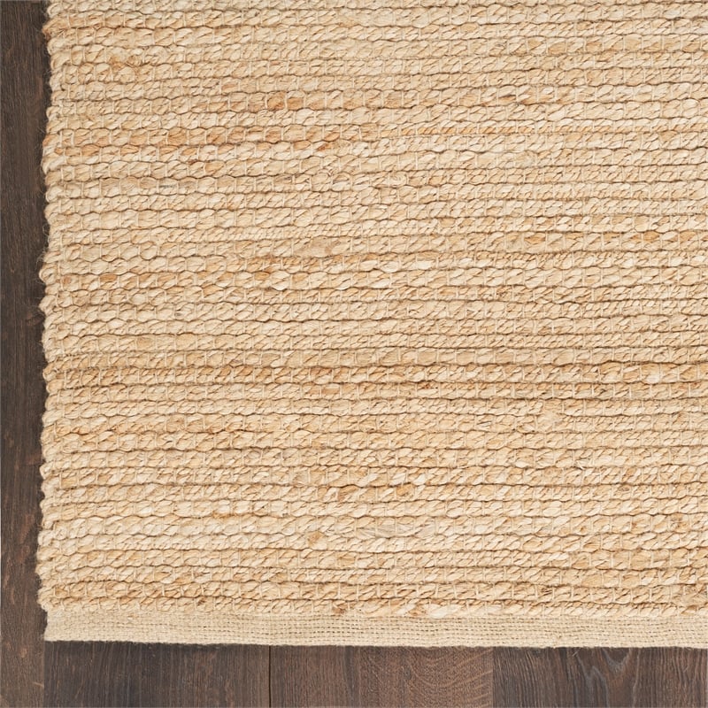 Nourison Home Natural Jute 10' Runner Bleached Area Rug