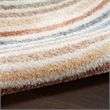 Nourison Home Astra Machine Washable 6' x 9' Polyester Ivory Multicolor Area Rug