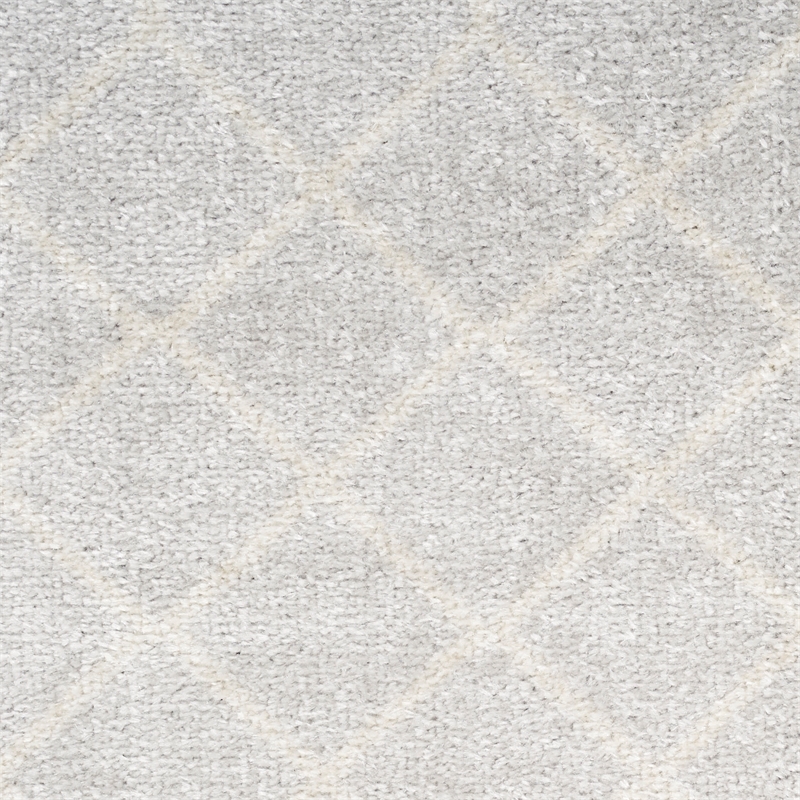 Nourison Home Astra Machine Washable 6' x 9' Polyester Grey Area Rug