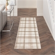 Nourison Home Grafix 12' Runner Fabric Ivory Beige Area Rug