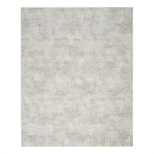 Nourison Home Grafix 8'6&quot x 12' Fabric Grey Area Rug