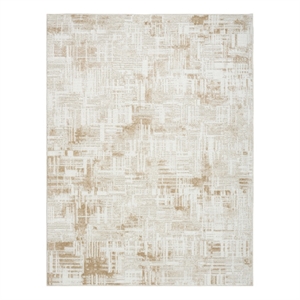 Nourison Home Dekor 4' x 6' Polyester Ivory Taupe Area Rug