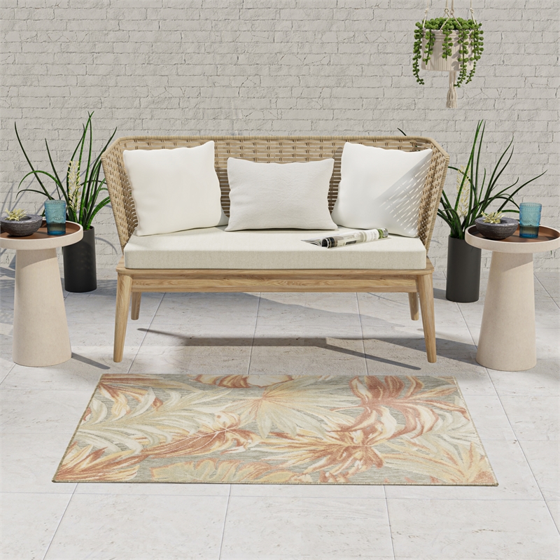 Nourison Home Dekor 5' x 7' Polyester Brown Area Rug