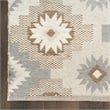 Nourison Home Copenhagen 5' x 7' Flatwoven Wool Ivory Beige Area Rug