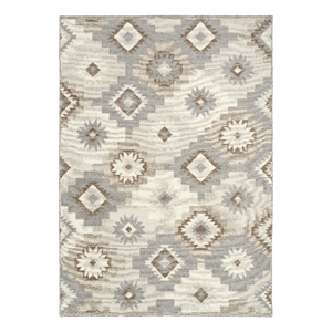 Nourison Home Copenhagen 5' x 7' Flatwoven Wool Ivory Beige Area Rug