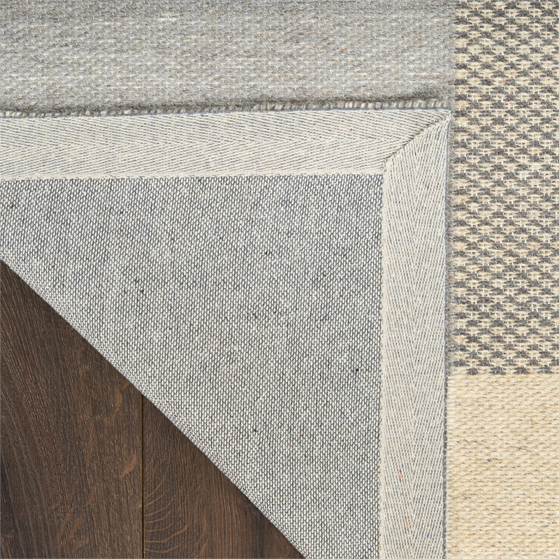 Nourison Home Copenhagen 5' x 7' Flatwoven Wool Ivory Multicolor Area Rug