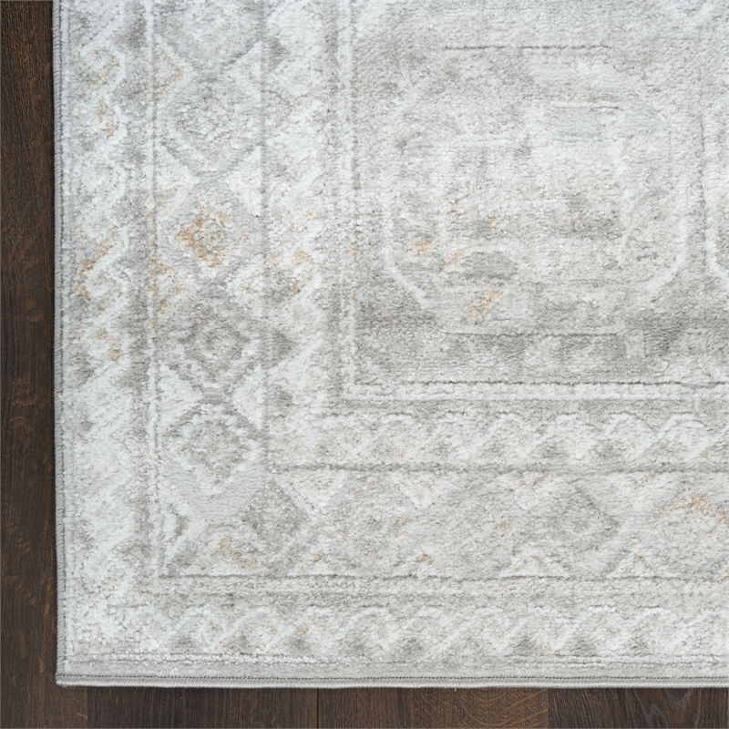 Nourison Home Dekor 5' x 7' Polyester Grey Area Rug