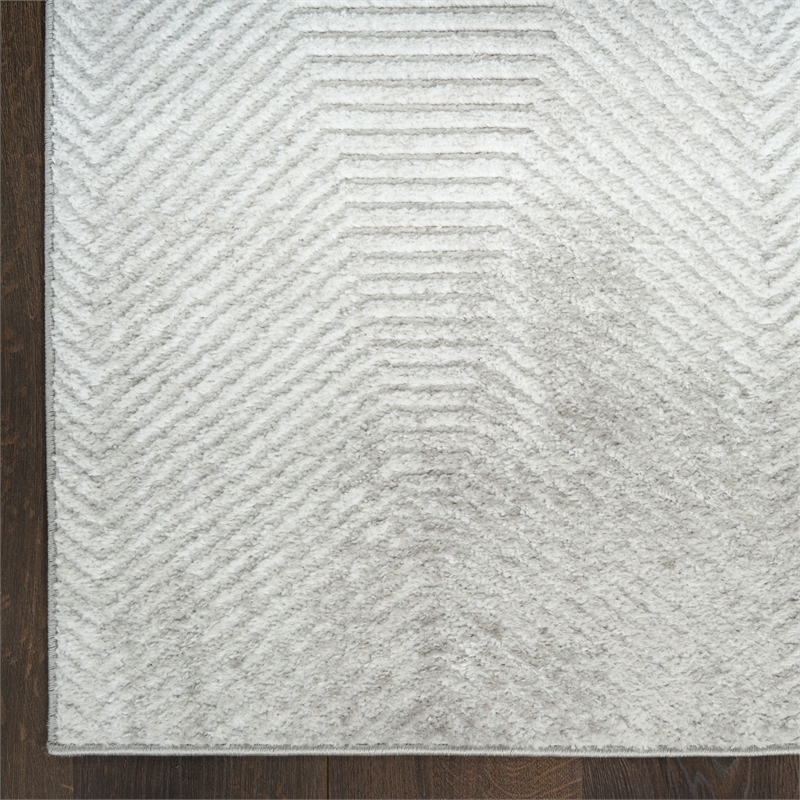 Nourison Home Dekor 5' x 7' Polyester Grey Area Rug