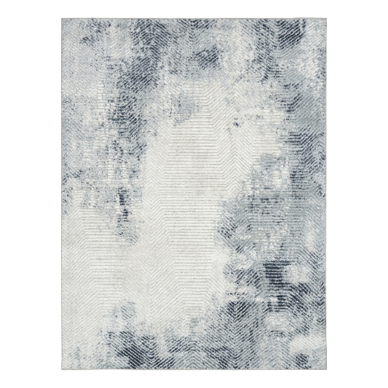 Nourison Home Dekor 5' x 7' Polyester Grey Navy Area Rug