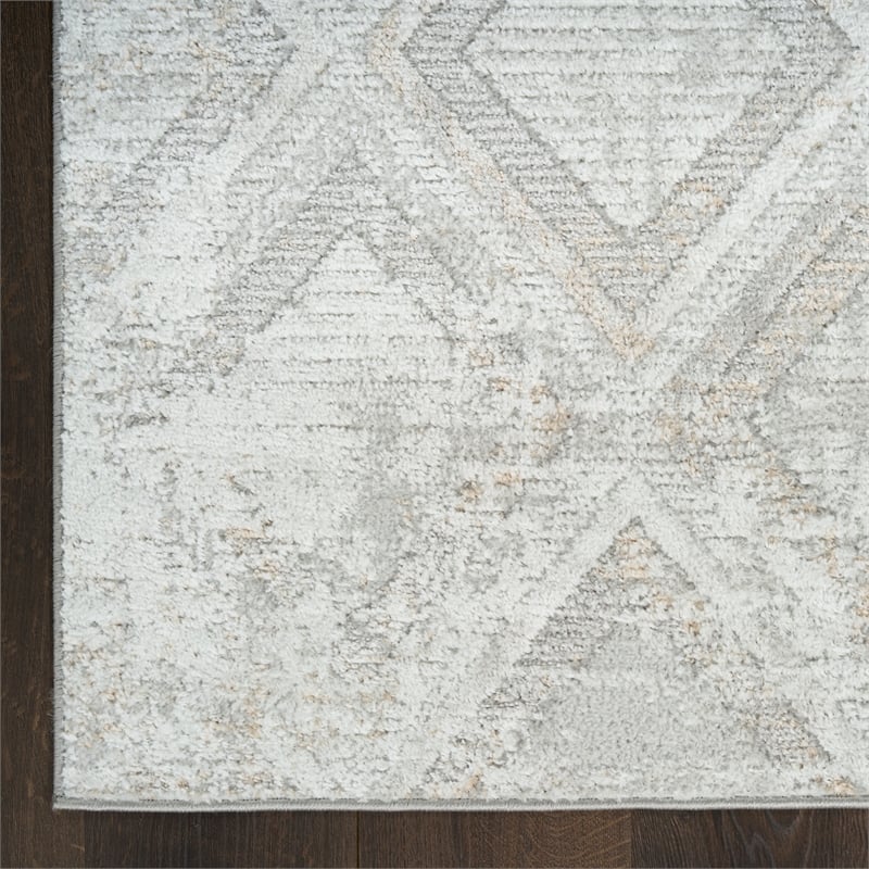 Nourison Home Dekor 5' x 7' Polyester Grey Area Rug