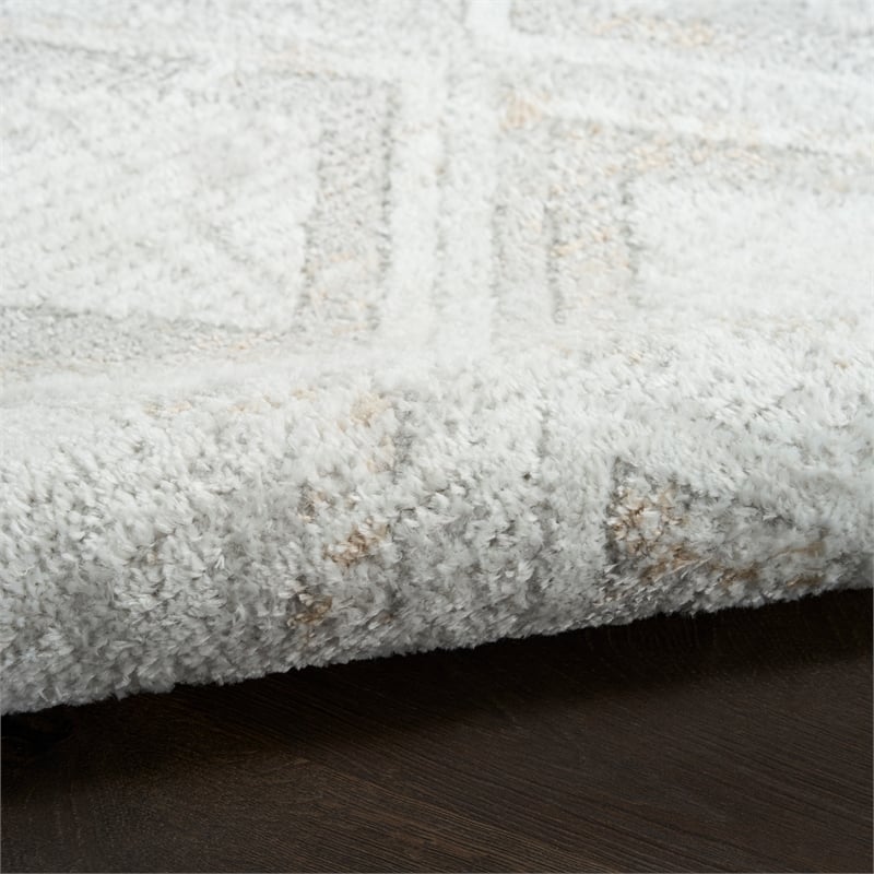 Nourison Home Dekor 5' x 7' Polyester Grey Area Rug