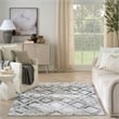 Nourison Home Dekor 5' x 7' Polyester Grey Navy Area Rug