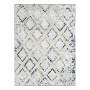Nourison Home Dekor 5' x 7' Polyester Grey Navy Area Rug