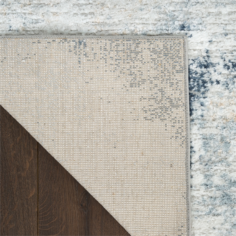 Nourison Home Dekor 5' x 7' Polyester Grey Navy Area Rug