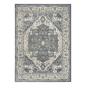 Nourison Home Concerto 6' x 9' Fabric Navy Ivory Area Rug