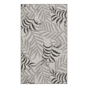 Nourison Home Garden Oasis 2' x 4' Fabric Grey Area Rug