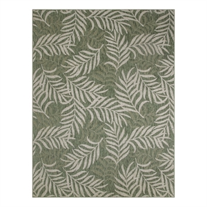 Nourison Home Garden Oasis 10' x 14' Fabric Green Ivory Area Rug