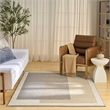 Nourison Home Copenhagen 8' x 10' Flatwoven Wool Ivory Multicolor Area Rug
