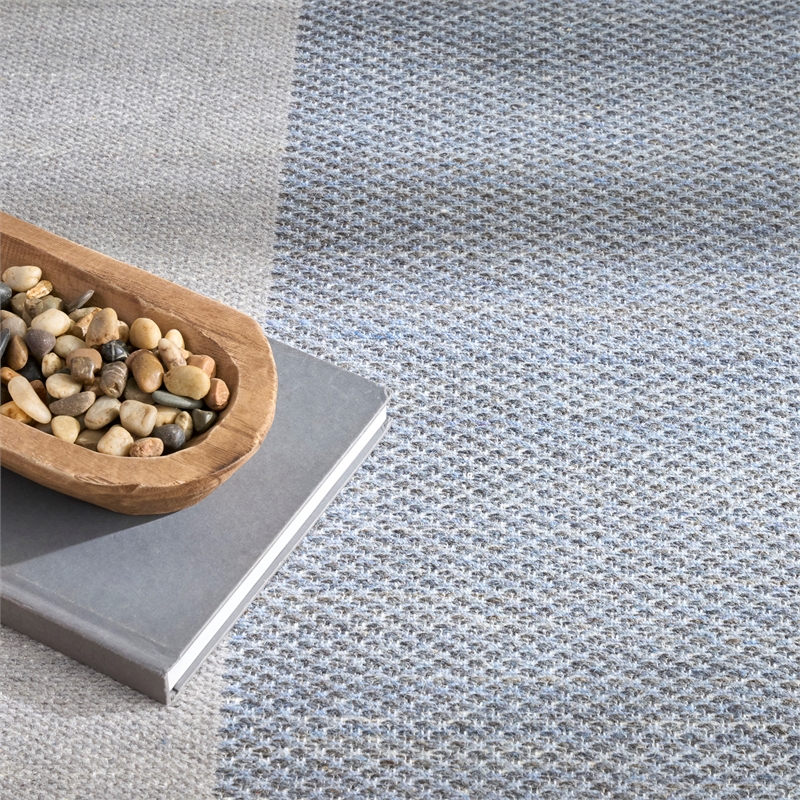 Nourison Home Copenhagen 8' x 10' Flatwoven Wool Ivory Blue Area Rug
