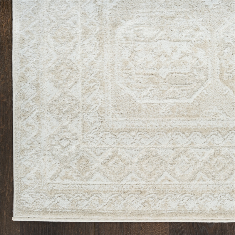 Nourison Home Dekor 5' x 7' Polyester Ivory Beige Area Rug