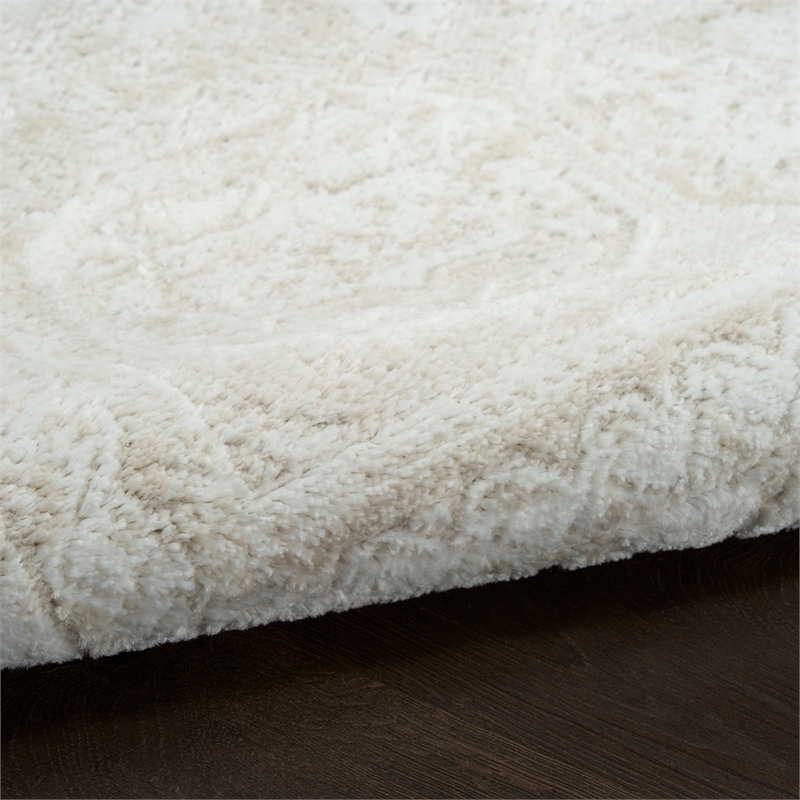 Nourison Home Dekor 5' x 7' Polyester Ivory Beige Area Rug
