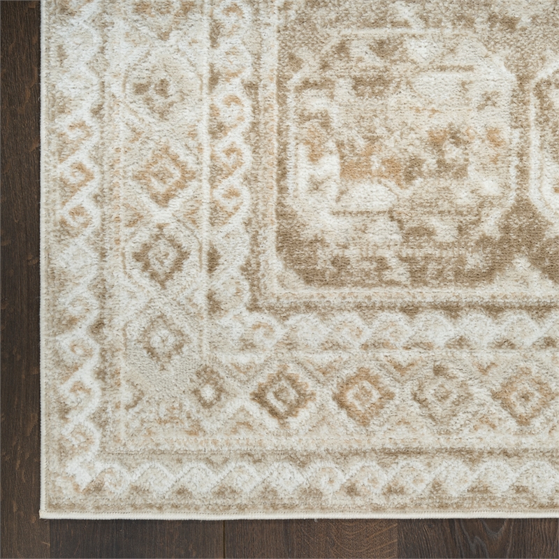 Nourison Home Dekor 5' x 7' Polyester Ivory Taupe Area Rug