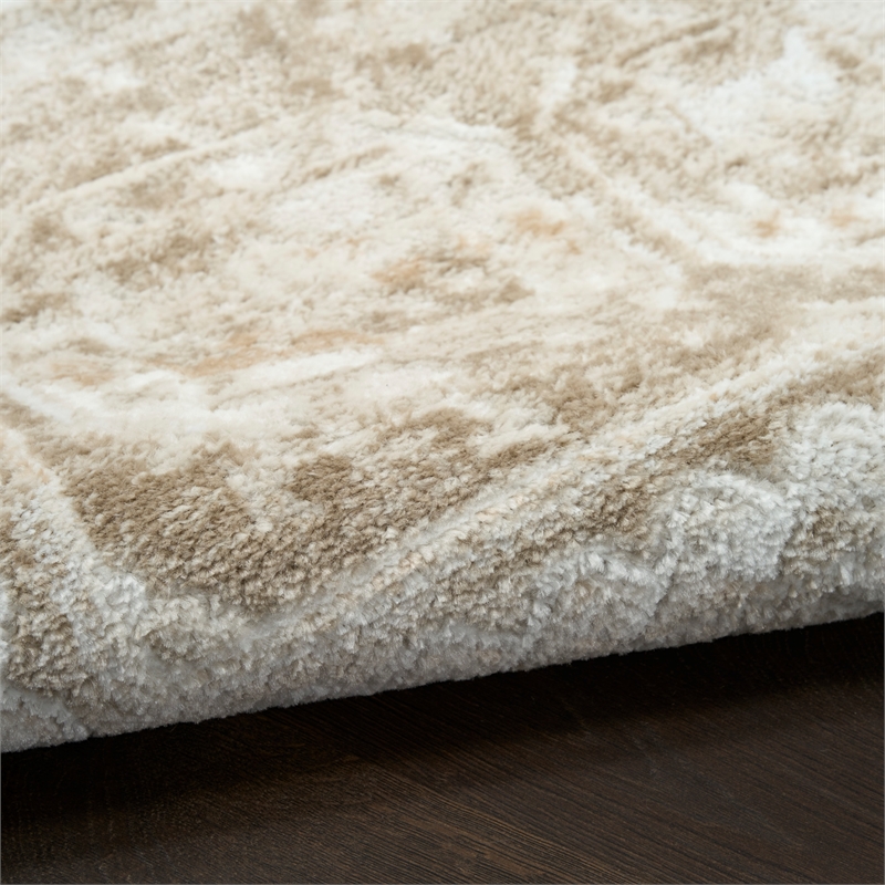 Nourison Home Dekor 5' x 7' Polyester Ivory Taupe Area Rug