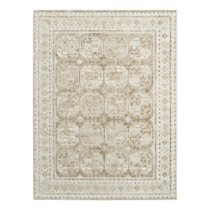 Nourison Home Dekor 5' x 7' Polyester Ivory Taupe Area Rug