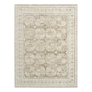 Nourison Home Dekor 5' x 7' Polyester Ivory Taupe Area Rug