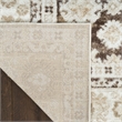 Nourison Home Dekor 5' x 7' Polyester Ivory Brown Area Rug