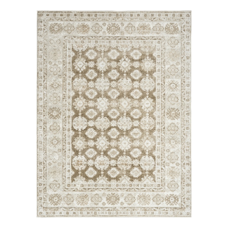 Nourison Home Dekor 5' x 7' Polyester Ivory Taupe Area Rug