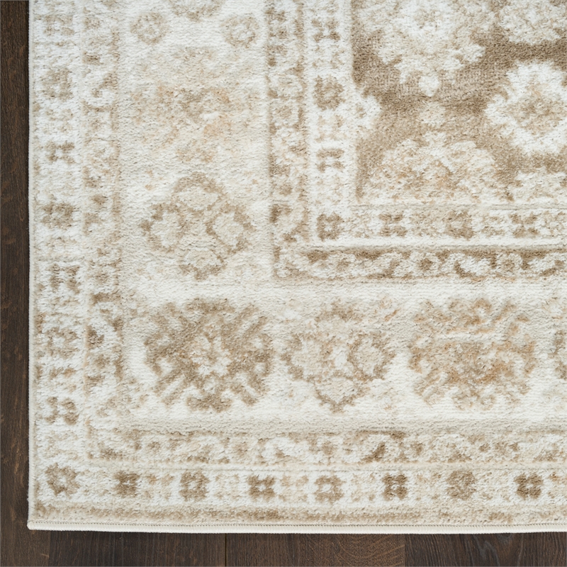 Nourison Home Dekor 8' x 10' Polyester Ivory Taupe Area Rug