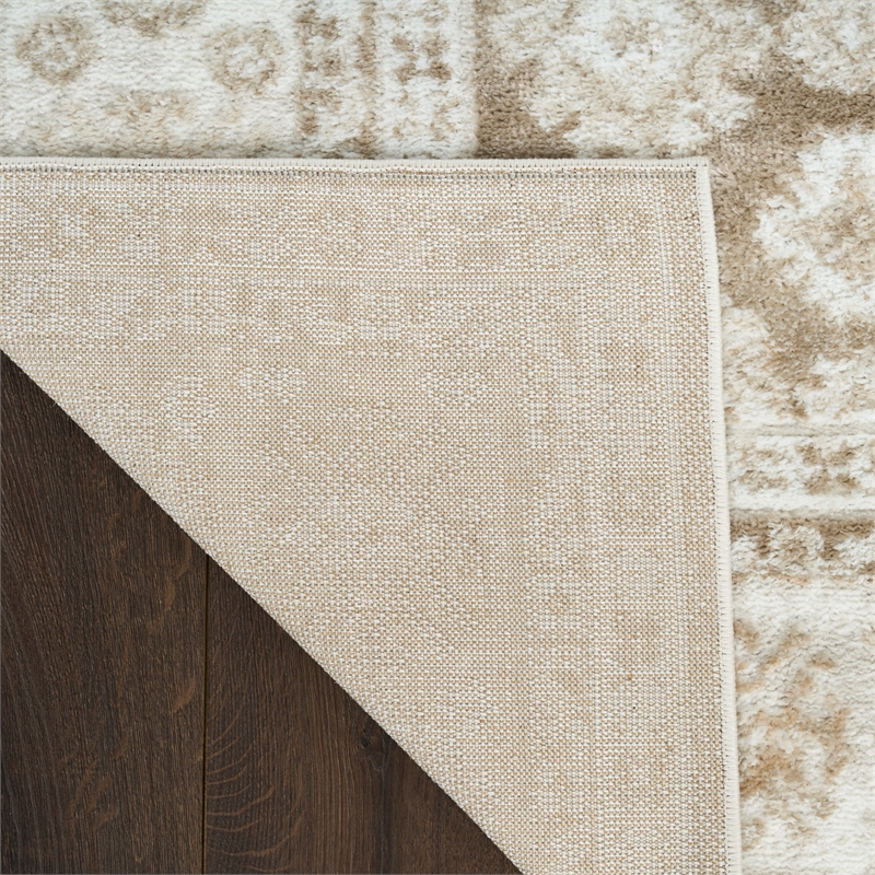Nourison Home Dekor 8' x 10' Polyester Ivory Taupe Area Rug