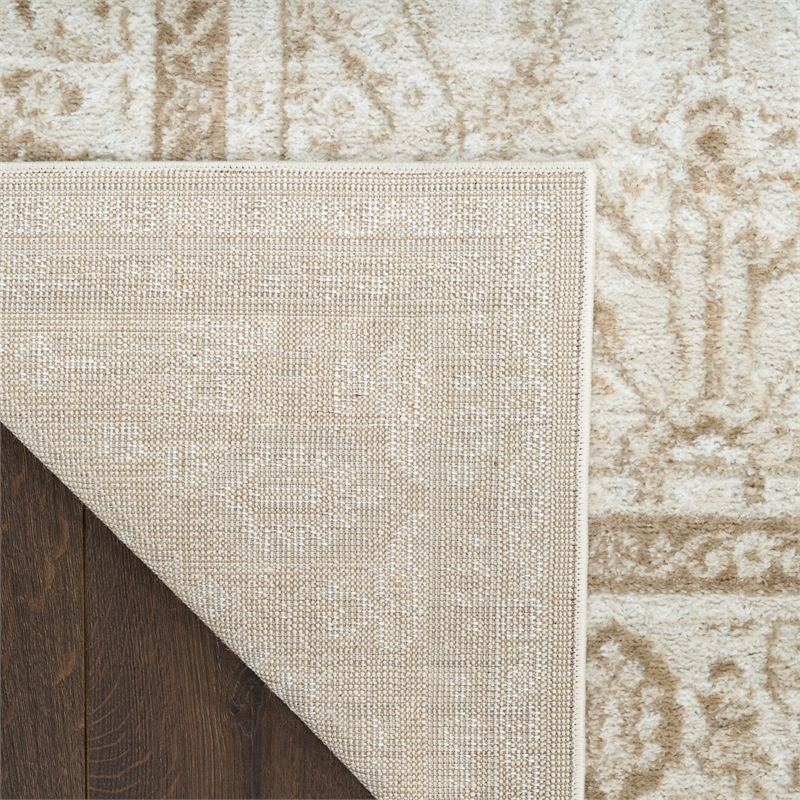 Nourison Home Dekor 5' x 7' Polyester Ivory Taupe Area Rug