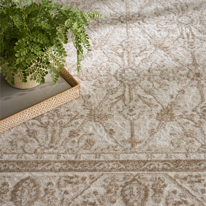 Nourison Home Dekor 5' x 7' Polyester Ivory Taupe Area Rug