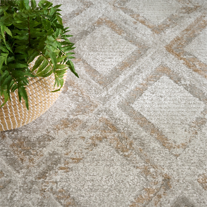 Nourison Home Dekor 8' x 10' Polyester Grey Area Rug