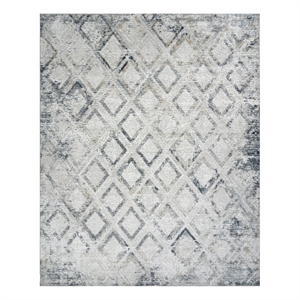 Nourison Home Dekor 8' x 10' Polyester Grey Navy Area Rug