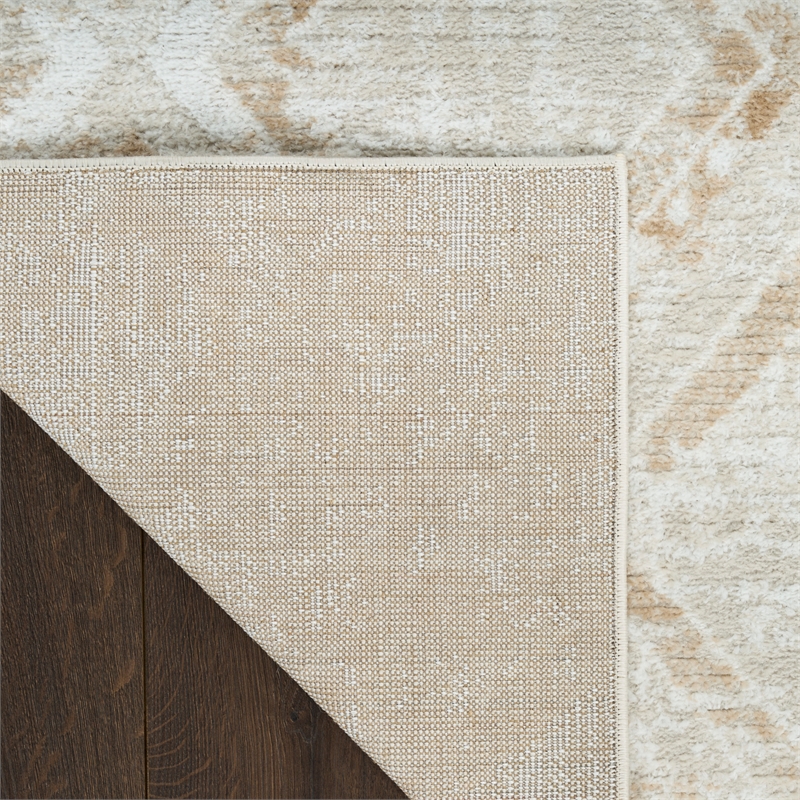 Nourison Home Dekor 5' x 7' Polyester Ivory Beige Area Rug