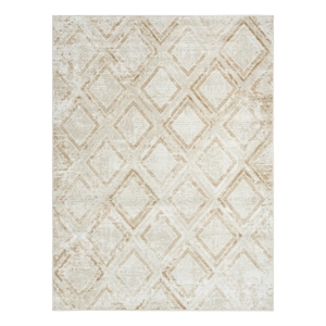 Nourison Home Dekor 5' x 7' Polyester Ivory Beige Area Rug