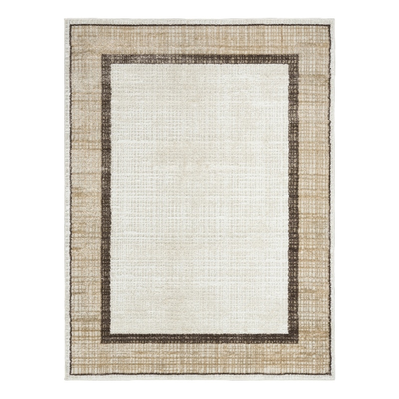 Nourison Home Dekor 5' x 7' Polyester Ivory Brown Area Rug