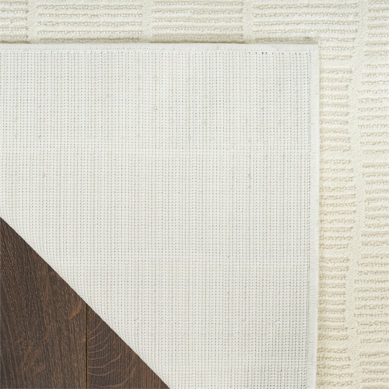 Nourison Home Renewed 7' x 9' Polyester Ivory Area Rug