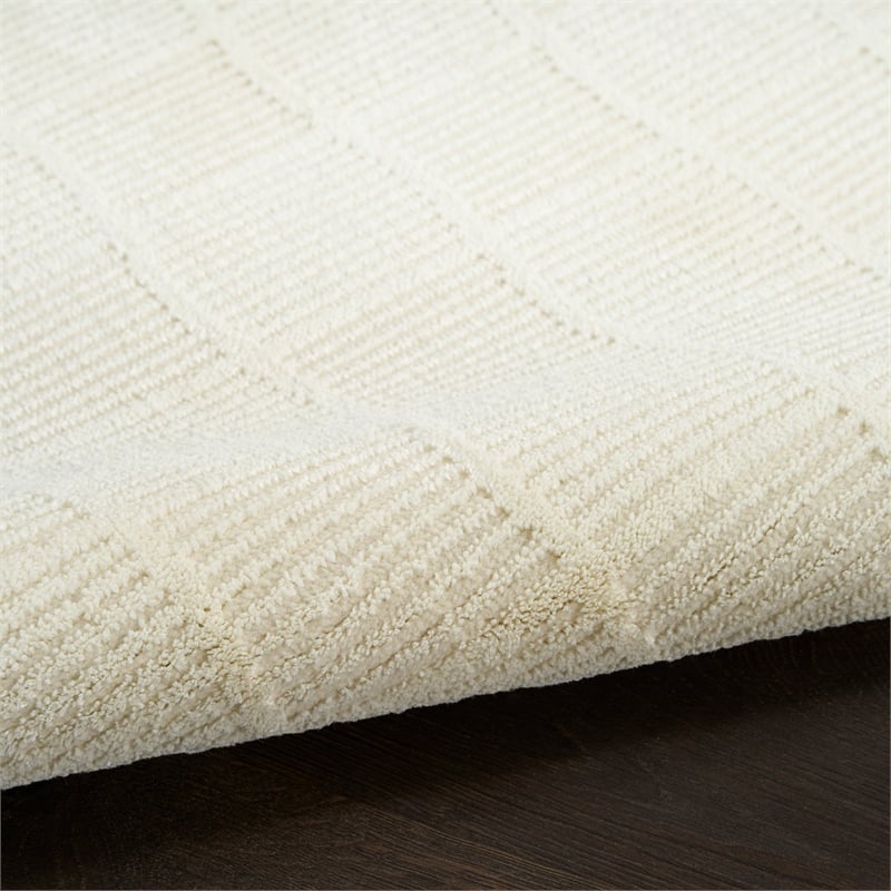 Nourison Home Renewed 7' x 9' Polyester Ivory Area Rug