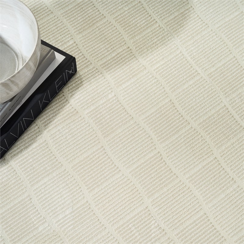 Nourison Home Renewed 7' x 9' Polyester Ivory Area Rug