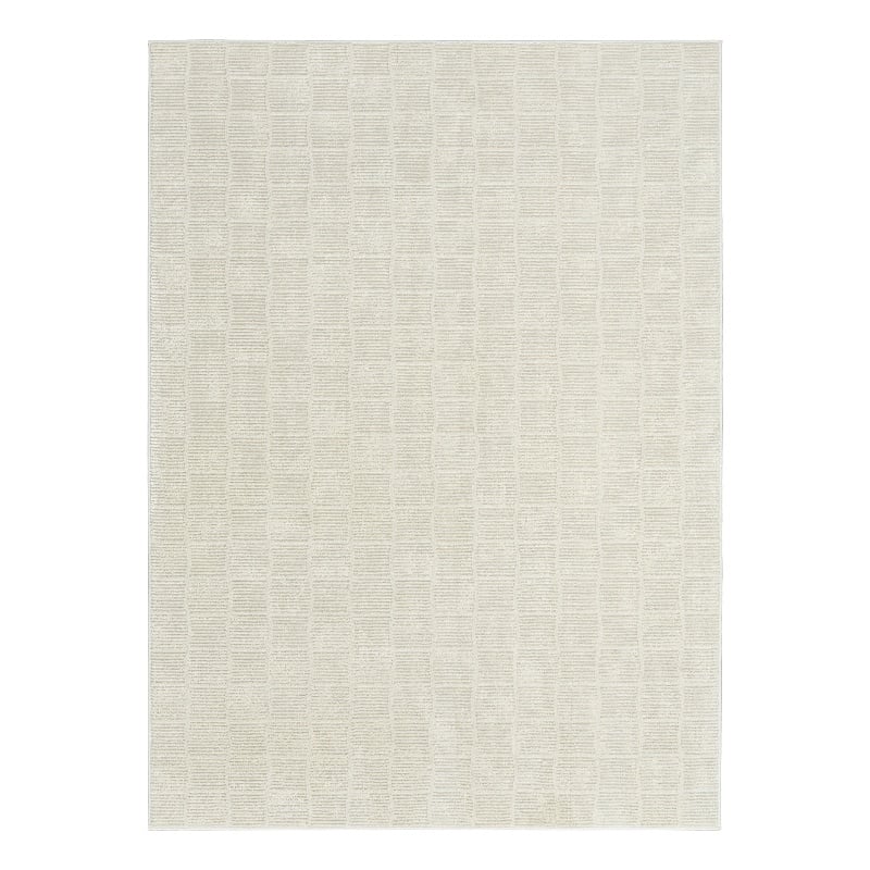 Nourison Home Renewed 7' x 9' Polyester Ivory Area Rug