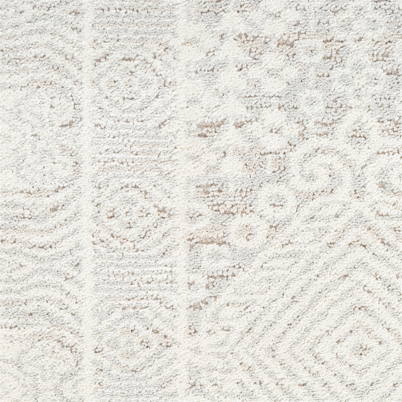 Nourison Home Renewed 6' x 9' Polyester Silver Ivory Area Rug