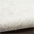 Nourison Home Renewed 6' x 9' Polyester Silver Ivory Area Rug