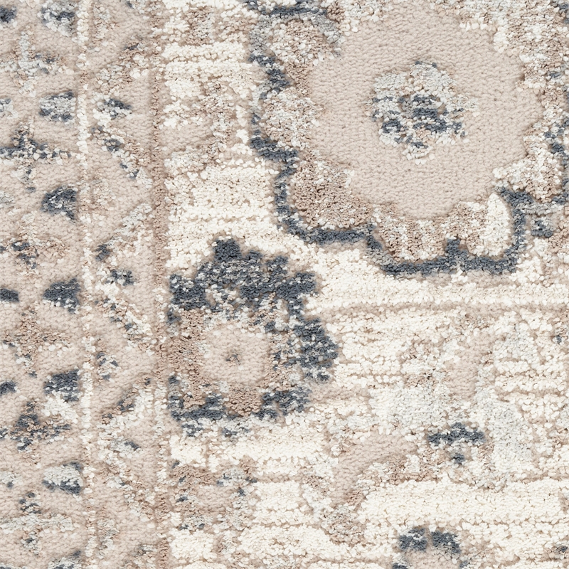 Nourison Home Renewed 8' x 10' Polyester Ivory Multicolor Area Rug