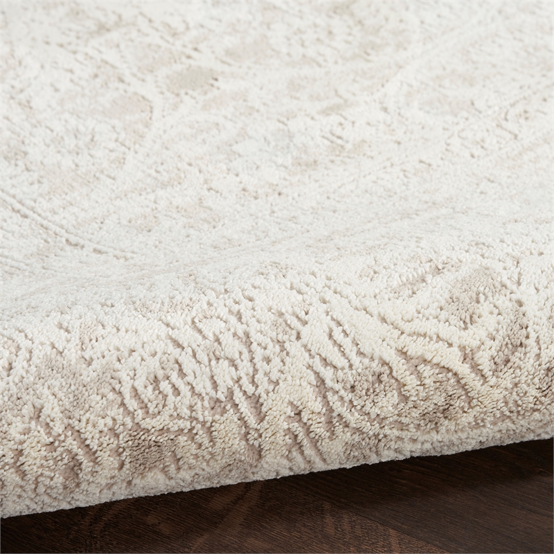 Nourison Home Renewed 8' x 10' Polyester Ivory Beige Area Rug