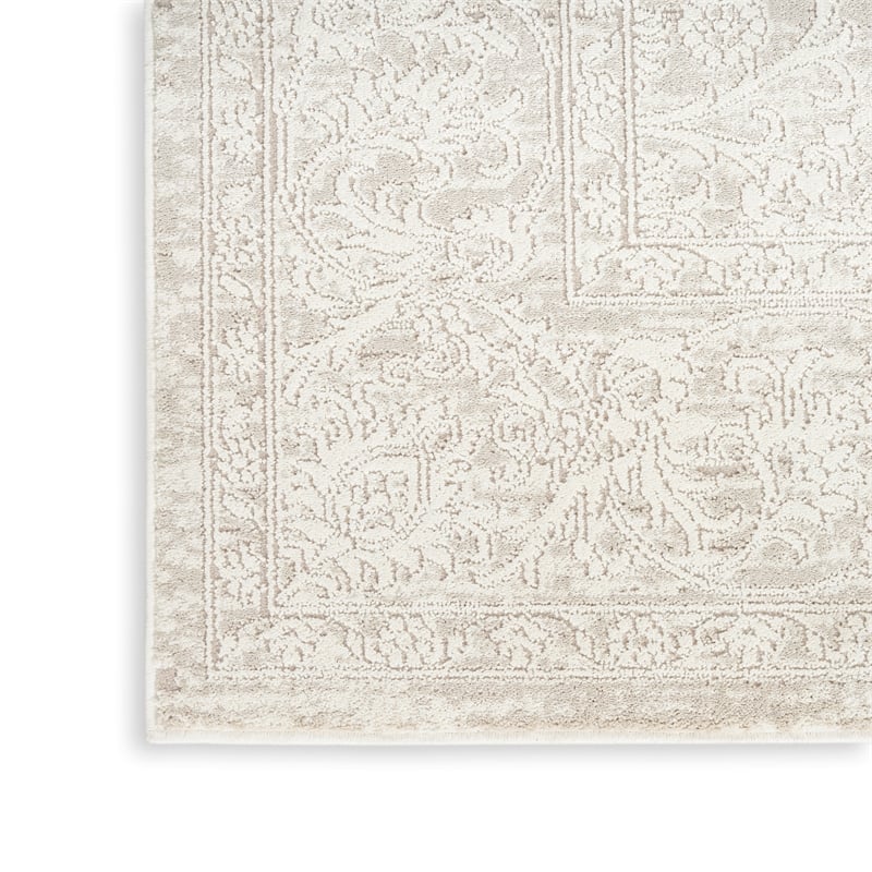 Nourison Home Renewed 8' x 10' Polyester Ivory Beige Area Rug
