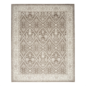 Nourison Home Renewed 8' x 10' Polyester Ivory Mocha Area Rug